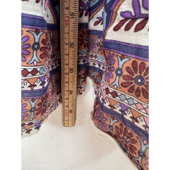 Caroline‎ Constas floral paisley babydoll boho colorful maxi dress sz M - Picture 7 of 8